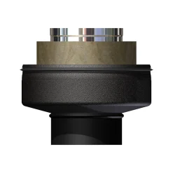 Bunnmodul veggkonsoll ø150 helis bp helisolert sort byggelengde 240mm