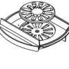 Bunnrist til peisovn 300x200x100 mm