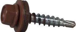 Byggskrue 4.8x35 teglrød 1 pak farmerskrue