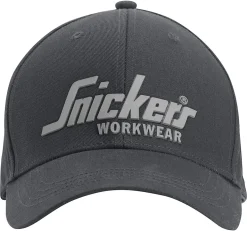 Caps m/logo one size mørk grå