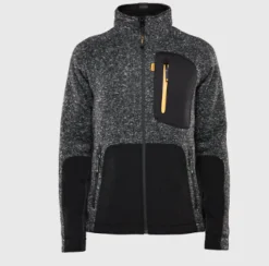 Classic fleecejakke str M strikket m/ kevlar forsterkninger