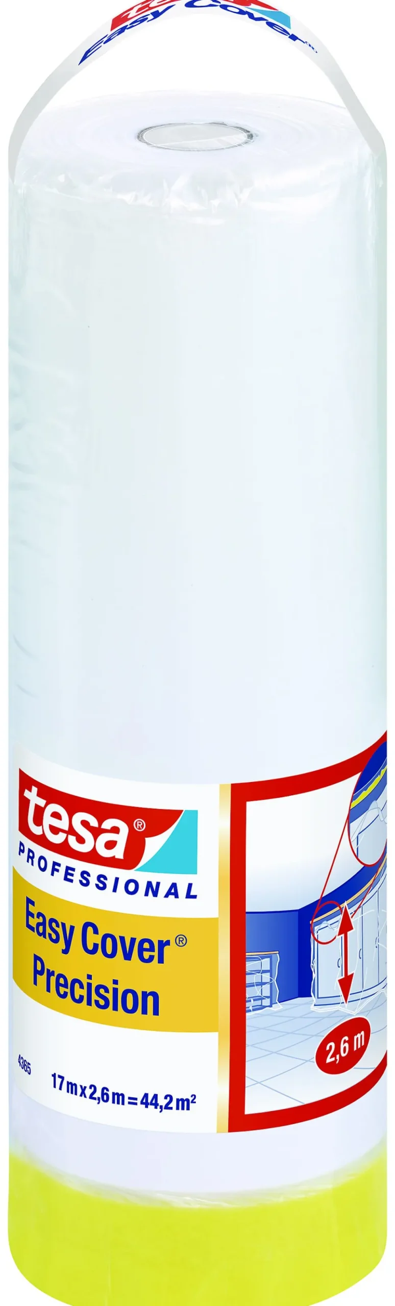 Dekkfolie og maskeringstape Easycover 17x2,5 meter