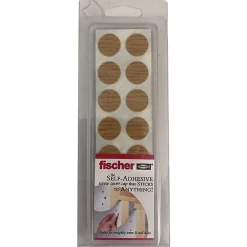 Dekkhette ø14mm pvc egg bk fischer blisterkort selvklebende