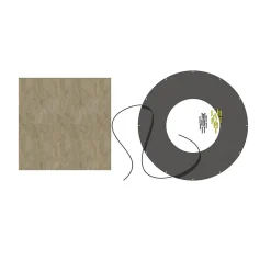 Dekkplate ø125 halvis 0gr sort sort