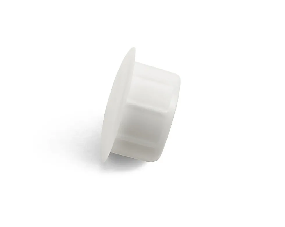 Dekkplugg plast hvit Ø10/13 mm 10 stk