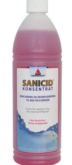 Desinfeksjon sanicid 1l kons. For dusj og bad