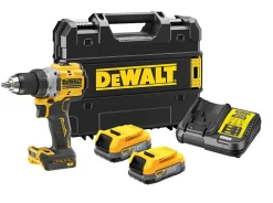 DEWALT batteridrill 18V DCD800E2T med 2 batterier og lader