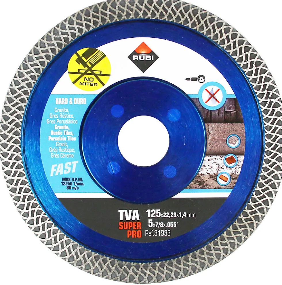 Diamantblad turbo 125 x 22,2 mm