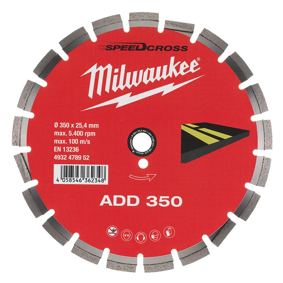 Diamantskive add asfalt 350mm milwaukee
