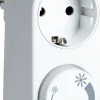 Dimmer for vegguttak hvit led 3-24w glød 3-200w 230v