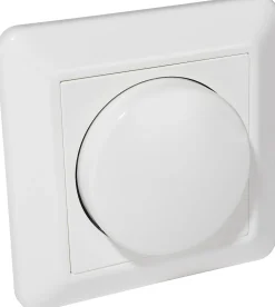 Dimmer trykk/ trapp for glødelys hvit 20-315w