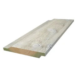 Dobbelfalset kledning 3 sidig 28° 19x148 mm grunnet dekkhvit impregnert furu