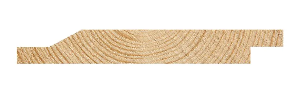 Dobbelfals furu CU-impregnert 19 x 148 mm 28° KL1