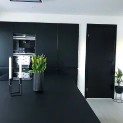 Dobbel innerdør Sletten Kompakt svart 173x210 cm