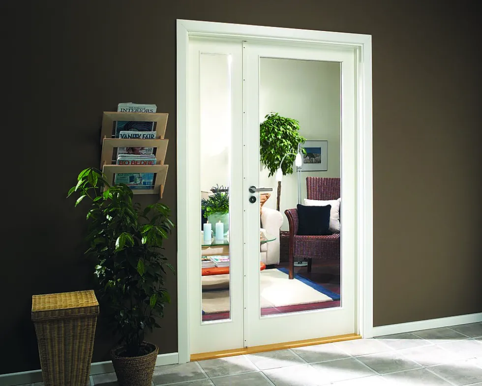 Dørbl easy gw1 10x20 klass hvit ncs s0500-n klart glass
