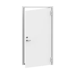 Dør id ei60 stål 100x210h hvit rw36db varmfors ral9010 m/gerikt