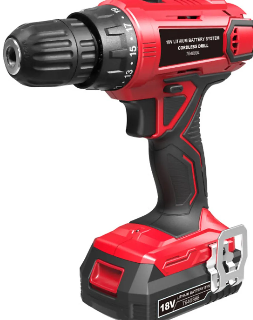 Drill 18V m/batteri og lader