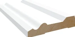 Dørsett Klassisk hvit bomull S0502-Y 15x58 mm