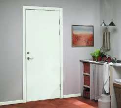 Dørsett 80x210 cm høyrehengslet hvit
