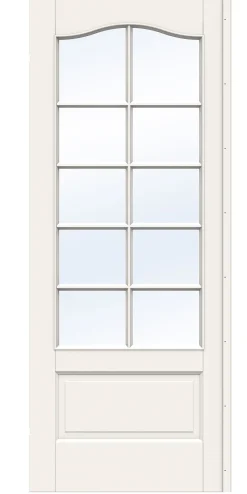 Dør sk craft sp10b 7x21 hvit skåtedør klart glass