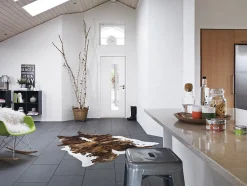 Dør stable effect q510 9x20 hvit 4mm klart herdet glass