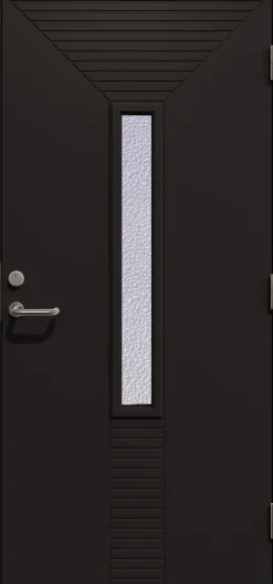 Dør yd eugenia gl 10x21h ncs m malt karm gl=glass gilje