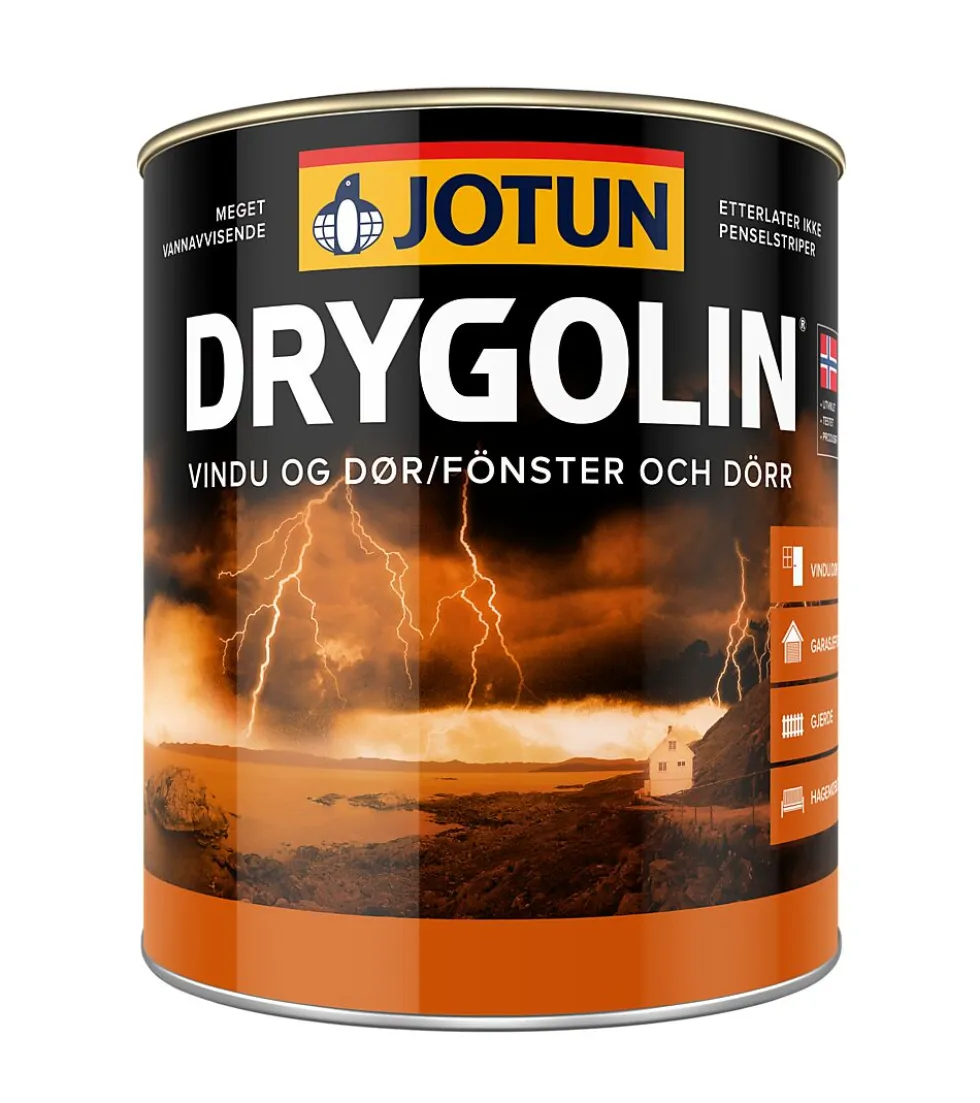 Drygolin vindu & dør klassisk hvit base 0,9 liter
