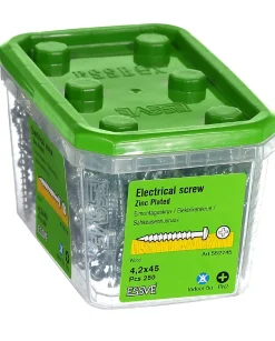 Elektrikerskrue 4,2x45 fzb -250 blankforsinket stål