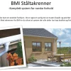 Endebunn 07 til takrenne 125 mm stål hvit