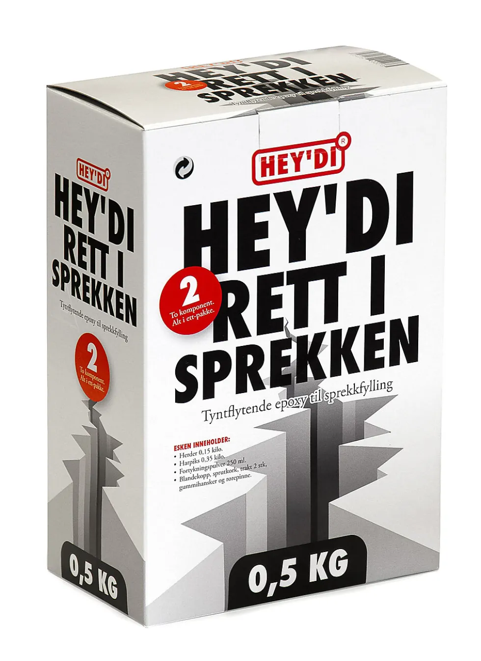Epoxy Rett i Sprekken 0,5 kg