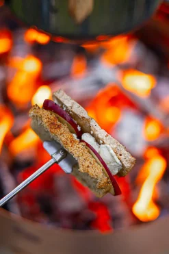 Espegard grillspyd til bålpanne, justerbar lengde 18,5-81 cm