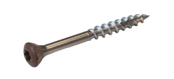Fasadeskrue A4 T20 brun 4,5x48 mm 250 stk