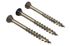 Fasadeskrue A4 T20 brun 4,5x48 mm 250 stk
