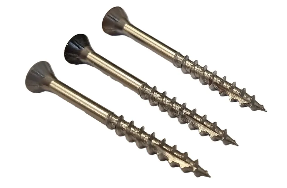 Fasadeskrue A4 T20 brun 4,5x48 mm 250 stk