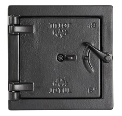 Feieluke støpejern 9” x 9” sort