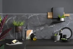 Fibo Black Marble kjøkkenpanel 3020 mm