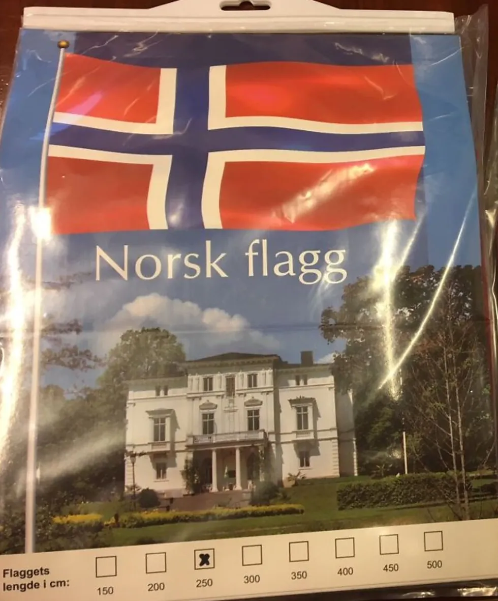 Flagg 250cm norsk vevd polyester