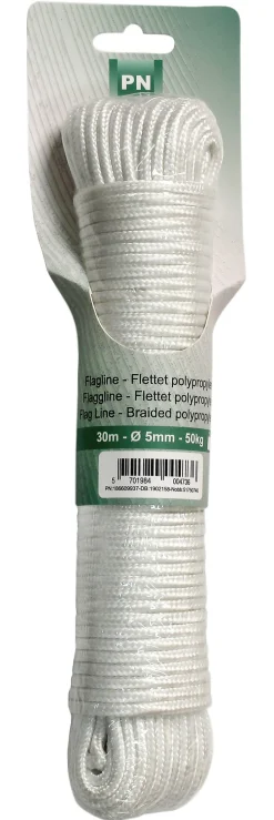 Flaggline ø 5 mm x 30 m polypropylen