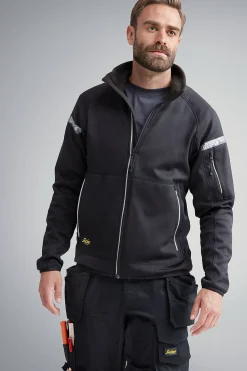 Fleecejakke sort str S