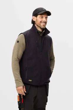 Fleecevest 8424 sort str 3XL