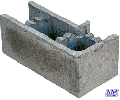 Forskalingblokk høyre hjørne grå 50x25x20 cm kombinert pall