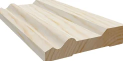 Fotlist furu profilert ubehandlet 15 x 58 mm
