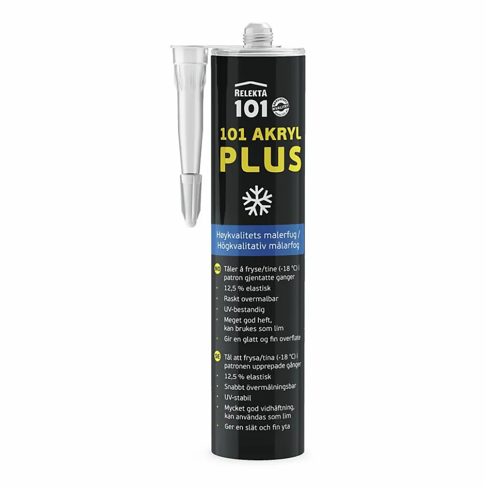 Fugemasse 101 akryl plus 310 ml høykvalitets malerfug