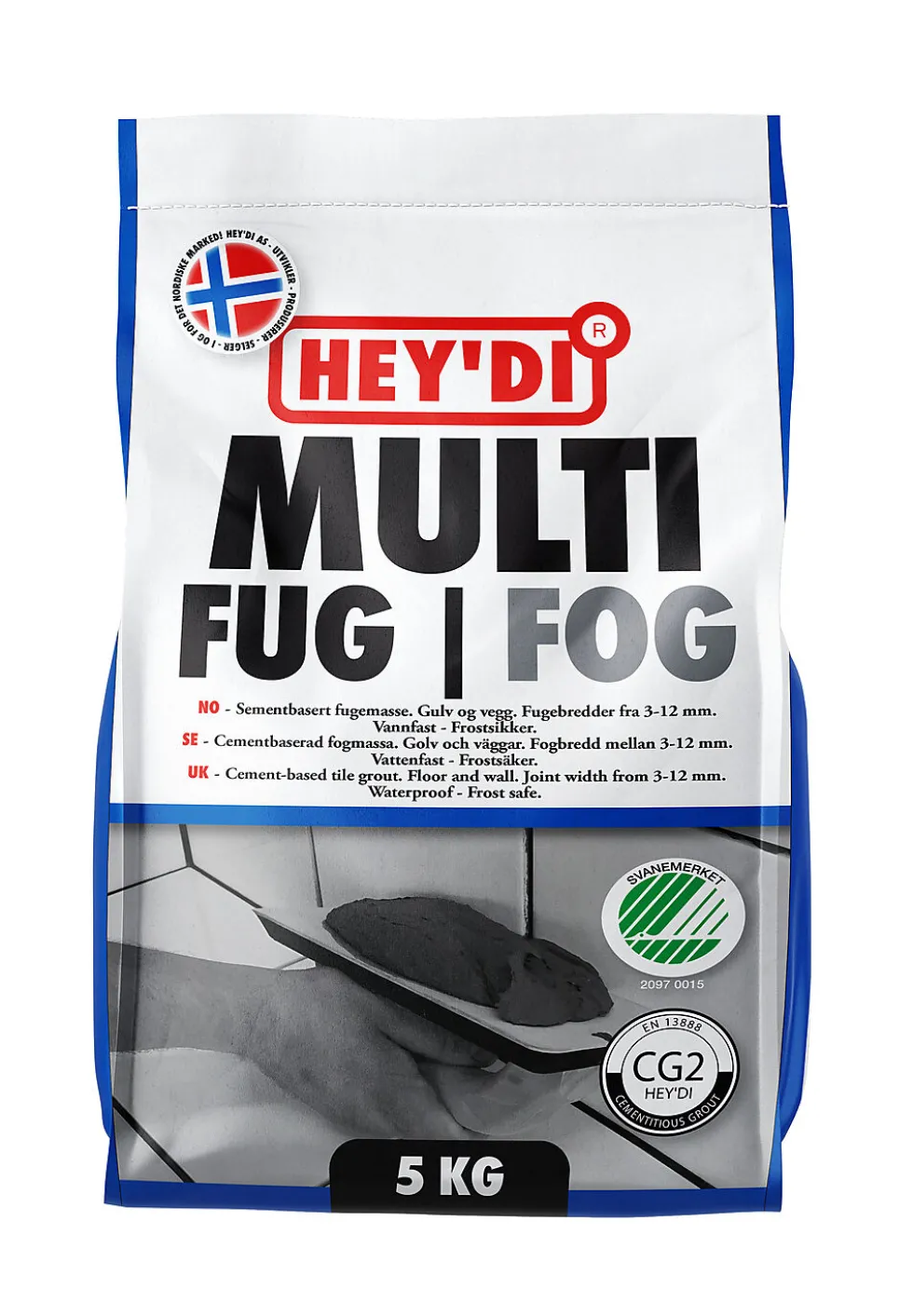 Fugemasse Multifug hvit 5 kg