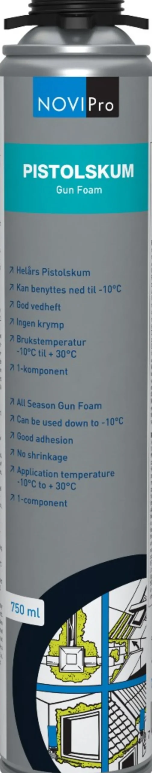 Fugeskum for pistol 750 ml