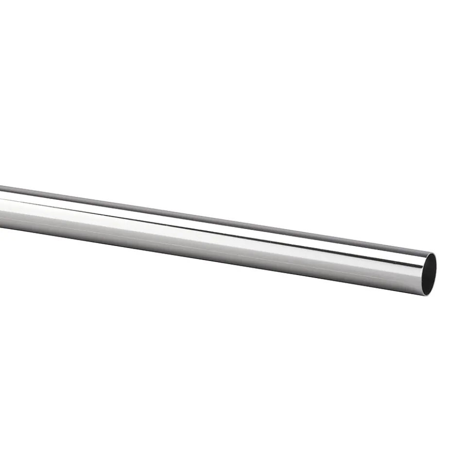 Garderobestang 25x25x1850 mm sølv