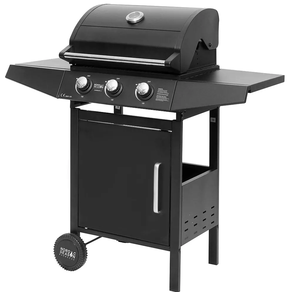 Gassgrill Sunbury 3 svart