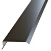Gavlbeslag hardcoat sort stål 2 meter