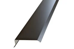 Gavlbeslag hardcoat sort stål 2 meter
