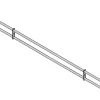 Gelender 2-rørs snøfanger SN G-22 sort